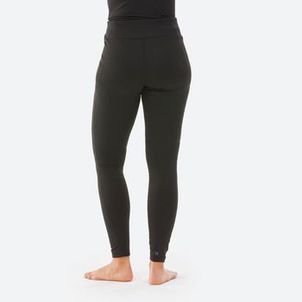 Calça Segunda Pele Feminina Ski Timeless 500 Térmica Preto