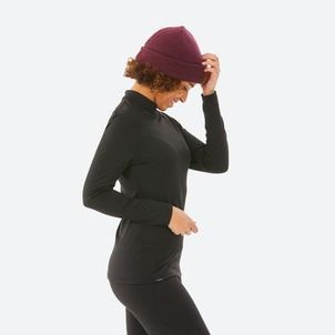 Blusa Segunda Pele Feminina Ski 500 Timeless Térmica Preto
