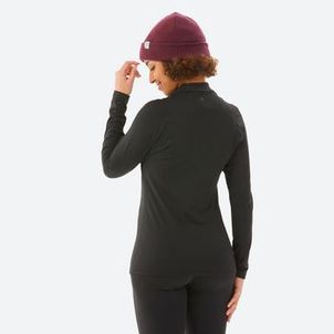 Blusa Segunda Pele Feminina Ski 500 Timeless Térmica Preto