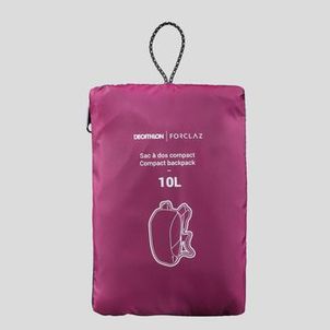 Mochila Viagem Compact Travel 10 L Forclaz Roxa