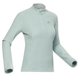 Blusa Feminina de Trilha Fleece Térmica Quechua Verde
