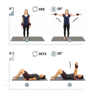 Caneleira de Peso de Treino 5Kg (o par) Domyos