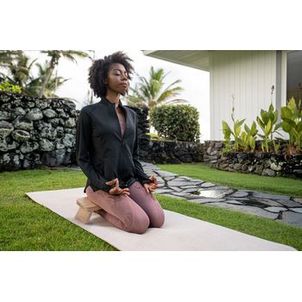 Banco de Yoga Dobrável para Meditação em Madeira Domyos