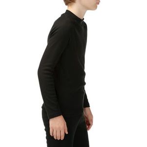 Blusa Segunda Pele Infantil Inverno 100 Simple Warm Térmica Preta