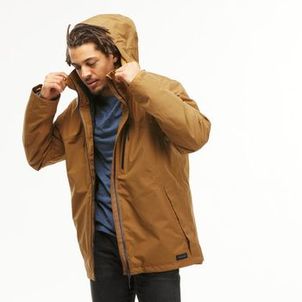 Jaqueta 3 em 1 Masculina Trilha 500 Impermeável Térmica Quechua Caramelo