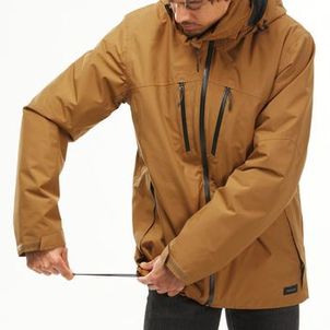 Jaqueta 3 em 1 Masculina Trilha 500 Impermeável Térmica Quechua Caramelo