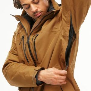 Jaqueta 3 em 1 Masculina Trilha 500 Impermeável Térmica Quechua Caramelo