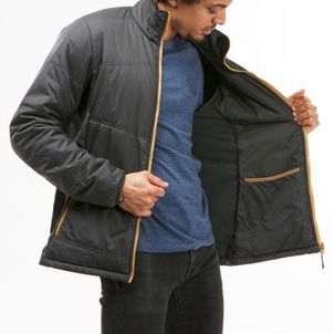 Jaqueta 3 em 1 Masculina Trilha 500 Impermeável Térmica Quechua Caramelo