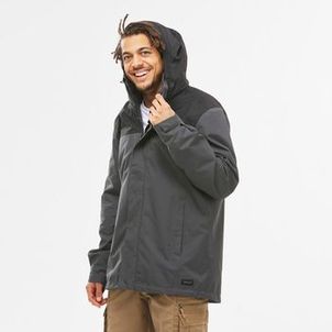 Jaqueta 3 em 1 Masculina Trilha 100 Impermeável Térmica Quechua Cinza