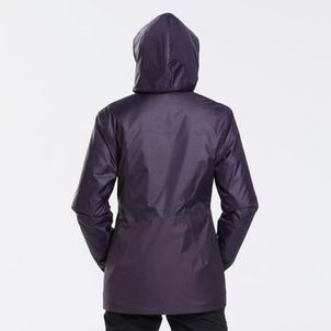 Jaqueta Feminina Trilha 100 Impermeável Térmica Quechua Roxo