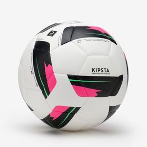 Bola de Futebol F100 Tam 5 Kipsta Branco-rosa