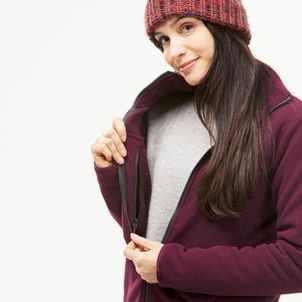 Jaqueta 3 em 1 Feminina Trilha 100 Impermeável Térmica Quechua Vinho