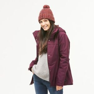 Jaqueta 3 em 1 Feminina Trilha 100 Impermeável Térmica Quechua Vinho
