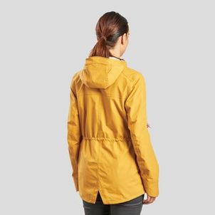Jaqueta Feminina Trilha 100 Impermeável Quechua Amarelo