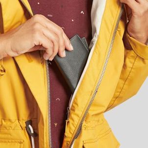 Jaqueta Feminina Trilha 100 Impermeável Quechua Amarelo