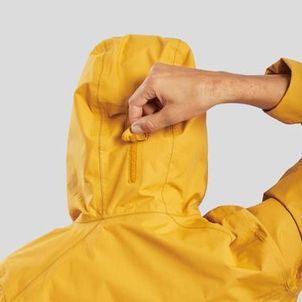 Jaqueta Feminina Trilha 100 Impermeável Quechua Amarelo