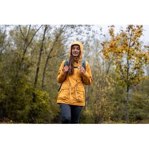 Jaqueta Feminina Trilha 100 Impermeável Quechua Amarelo