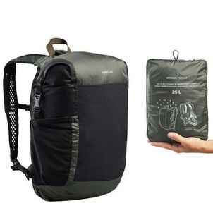 Mochila Viagem Compact Confort 25L Forclaz Caqui