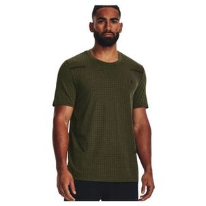Camiseta Under Armour Seamless Grid Masculina - Verde escuro