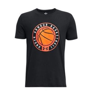 Camiseta Under Armour Basquete Icon Ss Infantil - Preta