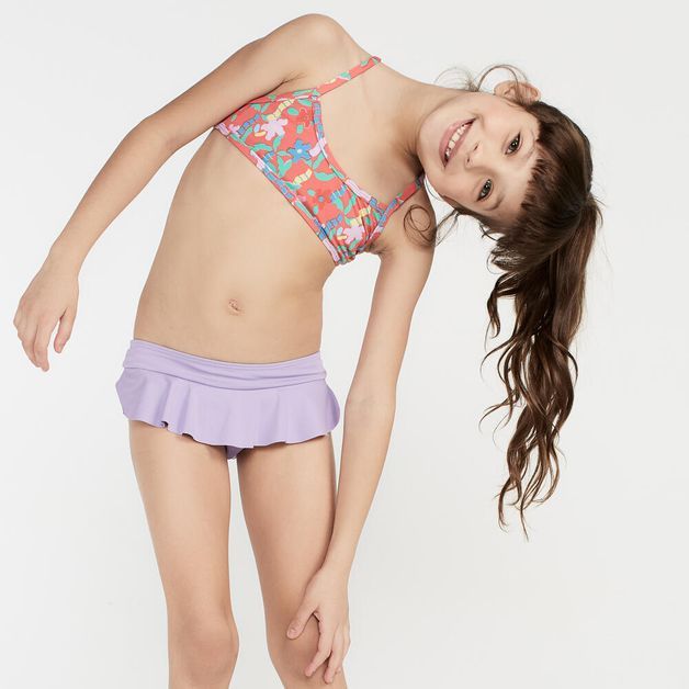 *cal reta inf mar lavanda pv23, 10years Rosa-estampado 5-6 ANOS