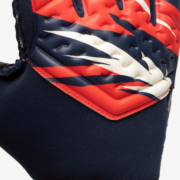 Goalkeeper gloves f100 kid red, 6 4