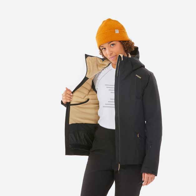 Ski jkt 500 w red, uk8 / eu s Preto-fumê G