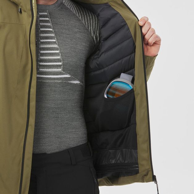 Ski jkt 500 m black, 2xl Verde-oliva 4G
