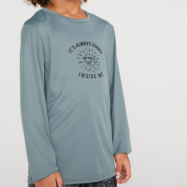 Camiseta Infantil Surf e Bodyboard Proteção UV50+ Olaian, unica, 9-10 ANOS