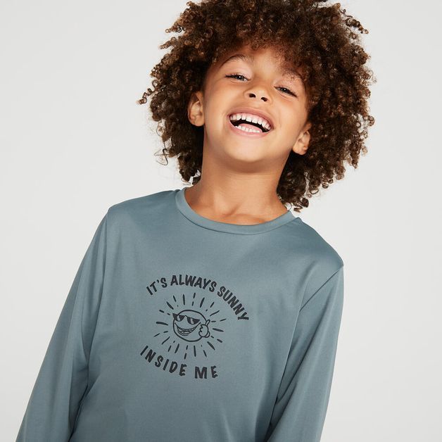Camiseta Infantil Surf e Bodyboard Proteção UV50+ Olaian, unica, 9-10 ANOS