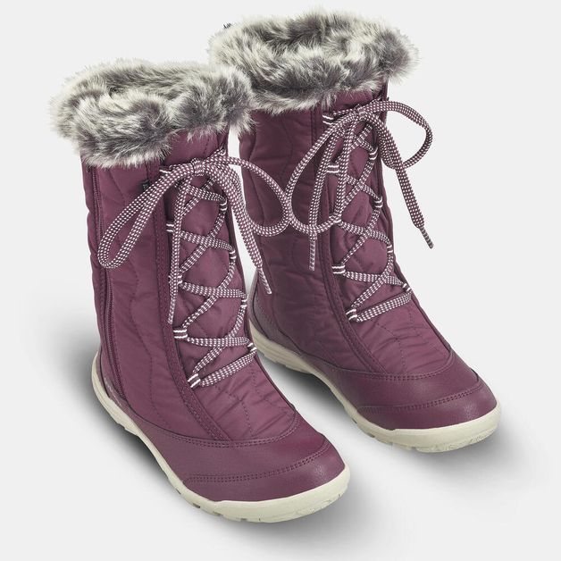 Boots warm sh500 high zip, uk 2.5 eu35 Bordo 28 BR