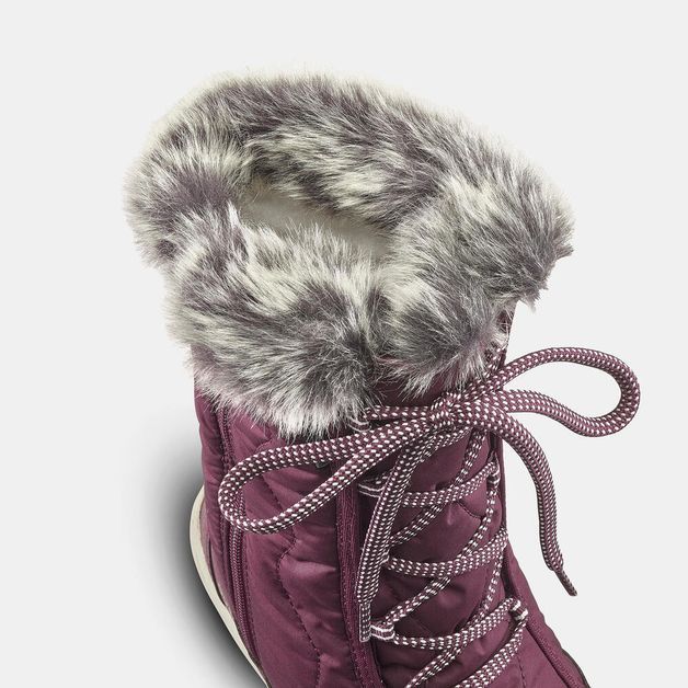 Boots warm sh500 high zip, uk 2.5 eu35 Bordo 28 BR