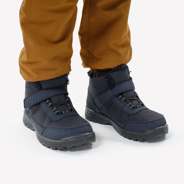 Shoes warm sh100 mid scrat, uk 1.5 eu34 Azul-escuro 25 BR