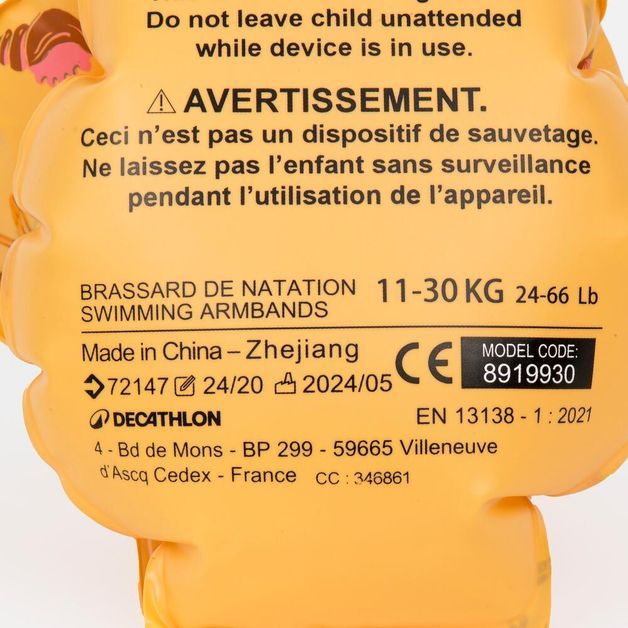 Armbands 100 11-30kg savannah b, no size Amarela UNICO