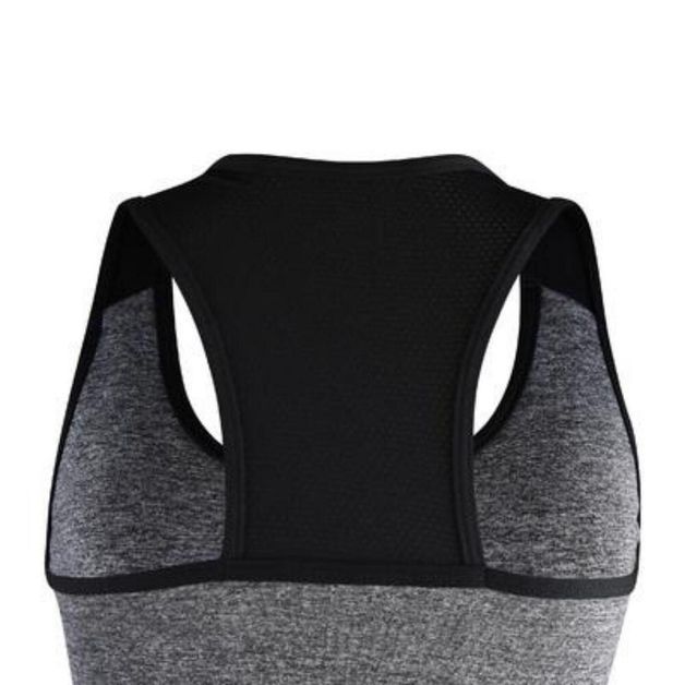 Top Feminino de Treino Básico New 100 Domyos, cinza, G