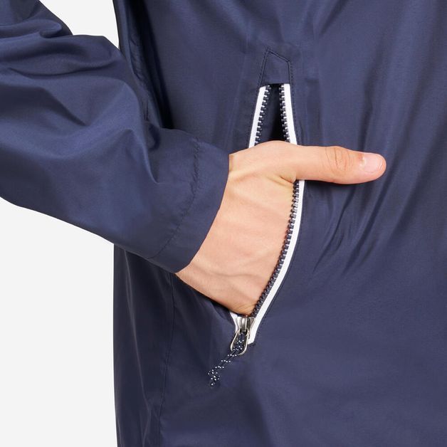 Jaqueta 100 masculina azul branco, gg Azul 3G