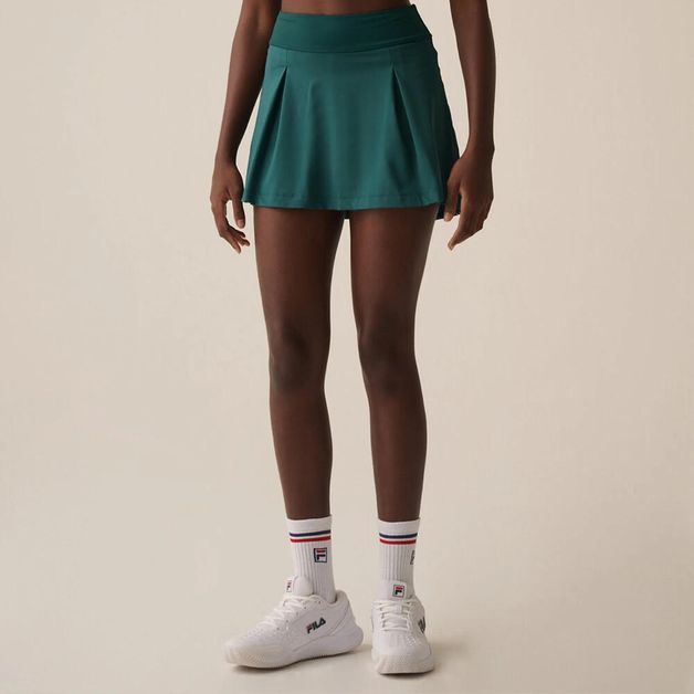 *shorts fem fila tennis basic preto, xl Verde G