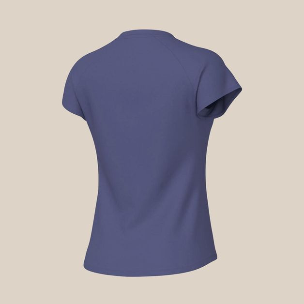 *camiseta fem fila tennis basic azul, xl Azul G