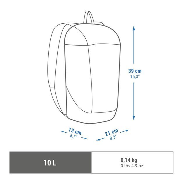 BACKPACK NH100 10L DARK PURPLE, 10L