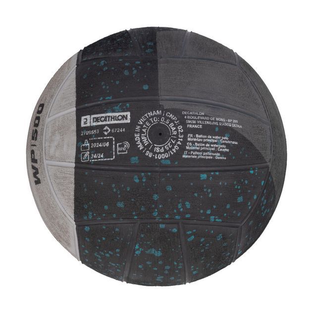 Bola Polo Aquático Wp500 Lastro 800g Tamanho 4, cinza, UNICO